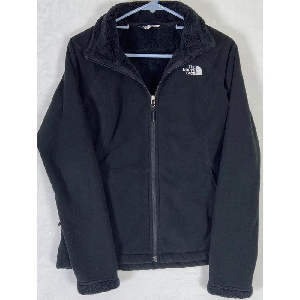 The North Face Fleece Jacket Black Polyester Size Small Adult Womens Outdoors S